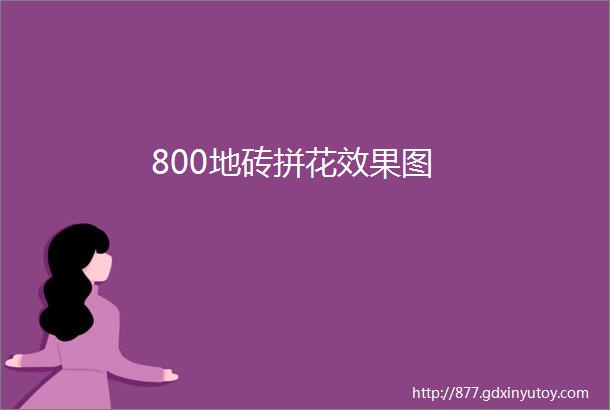 800地砖拼花效果图